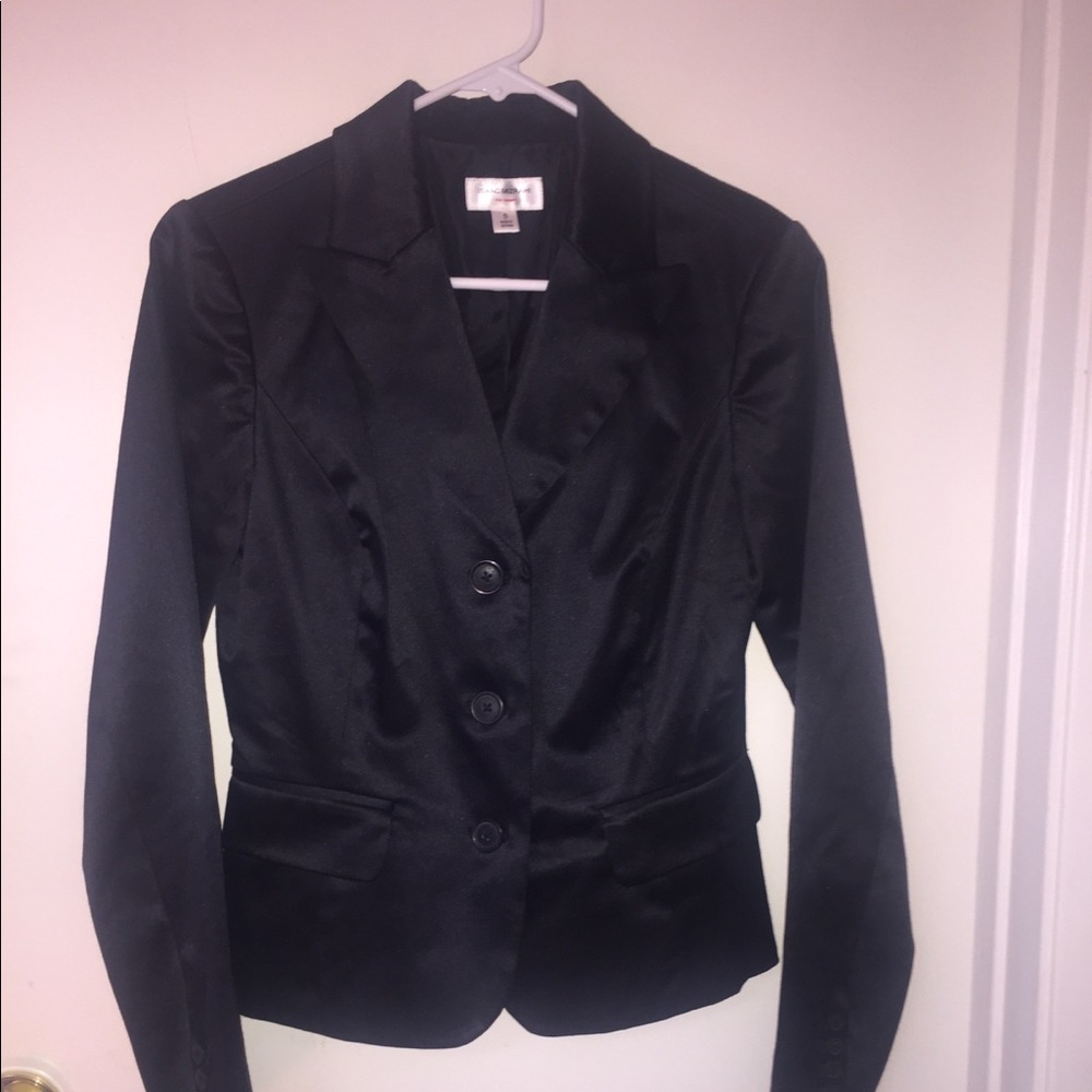 Size small black satin blazer